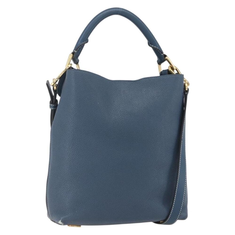 Loewe Leather Shoulder Bag Blue